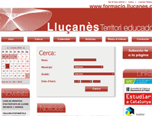 Tablet Screenshot of formacio.llucanes.cat